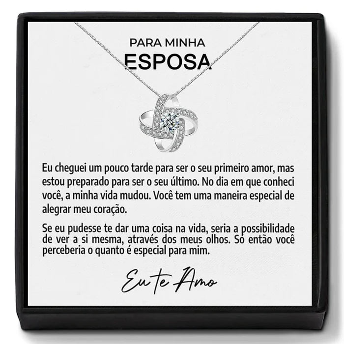 Para Minha Esposa - Colar em Prata Estrelinha 925