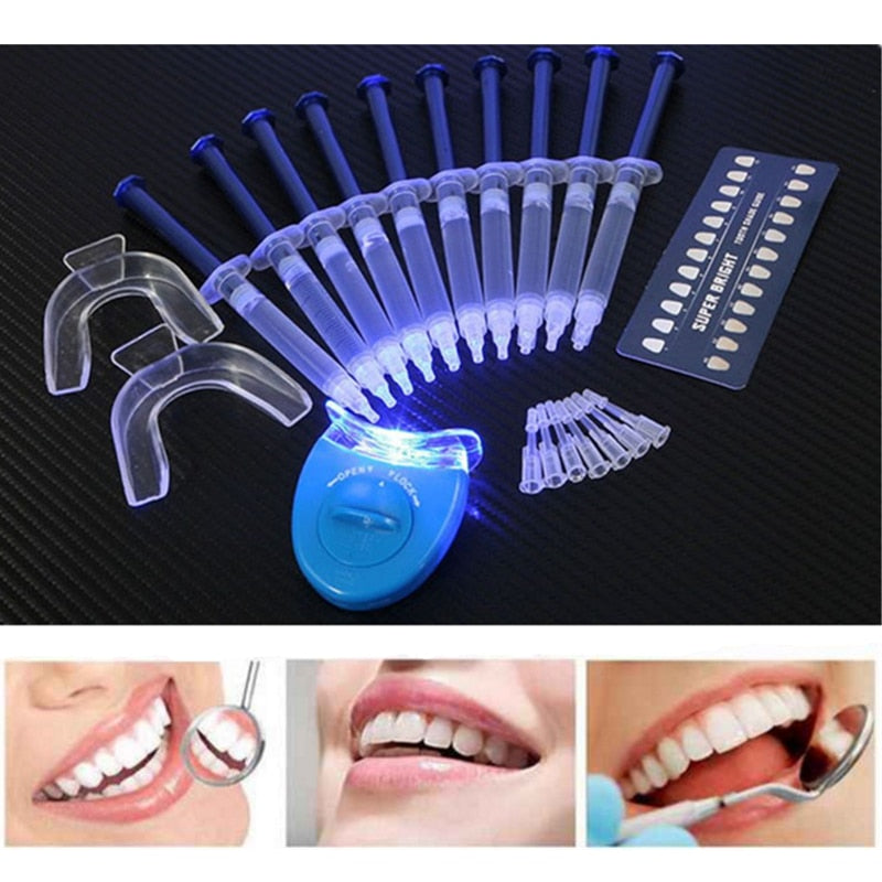 Smile® - Kit Clareamento Dental Com Luz De Led (Peróxido de Carbamida 35%)